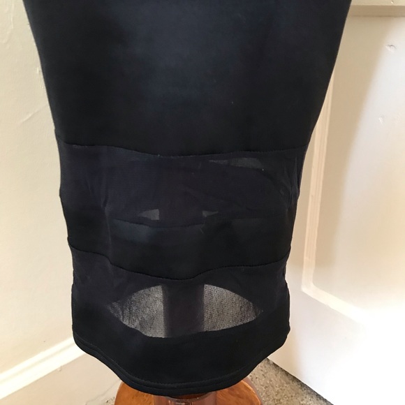 3/$30 Boohoo Black Form Fitting Choker Midi Dress Sz 4 - Picture 3 of 6